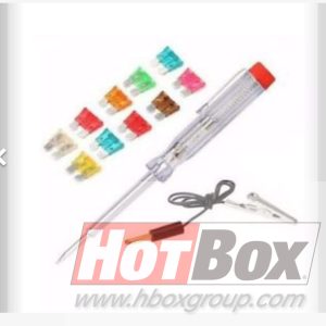 10 Piece Auto Plug In Fuse With Tester